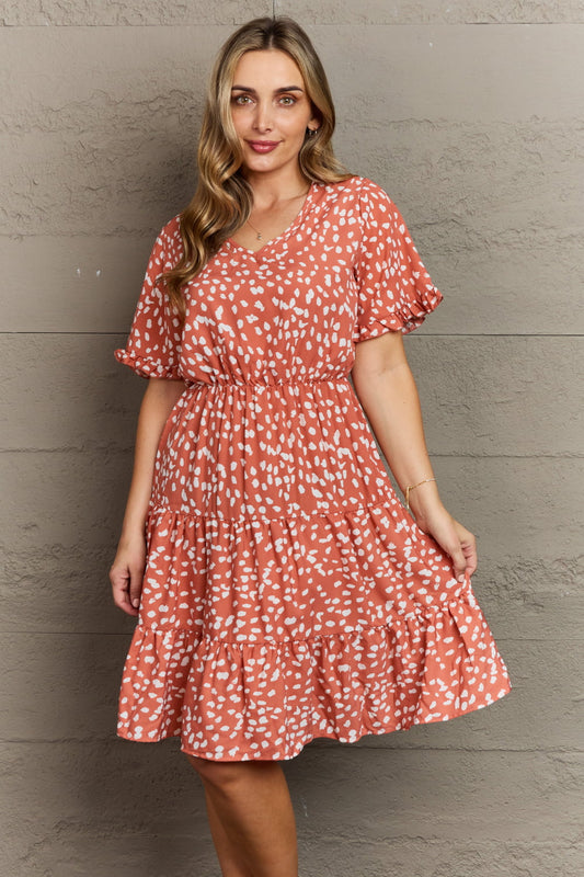 Hailey & Co Positive Thoughts Printed Woven Ruffle Dress - Premium  - Just $49! Shop now at Nine Thirty Nine Design