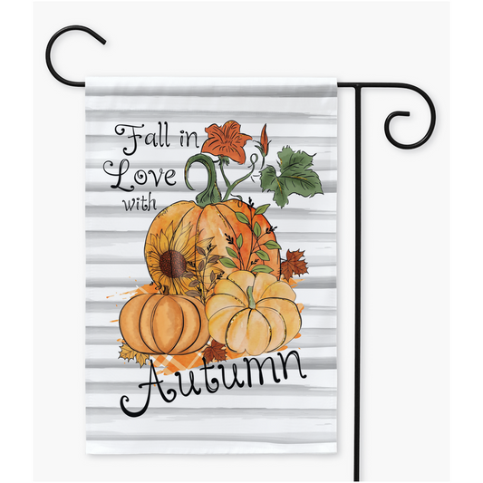 Fall In Love With Autumn Garden Flag - Premium Flags & Windsocks - Just $16.99! Shop now at Nine Thirty Nine Design