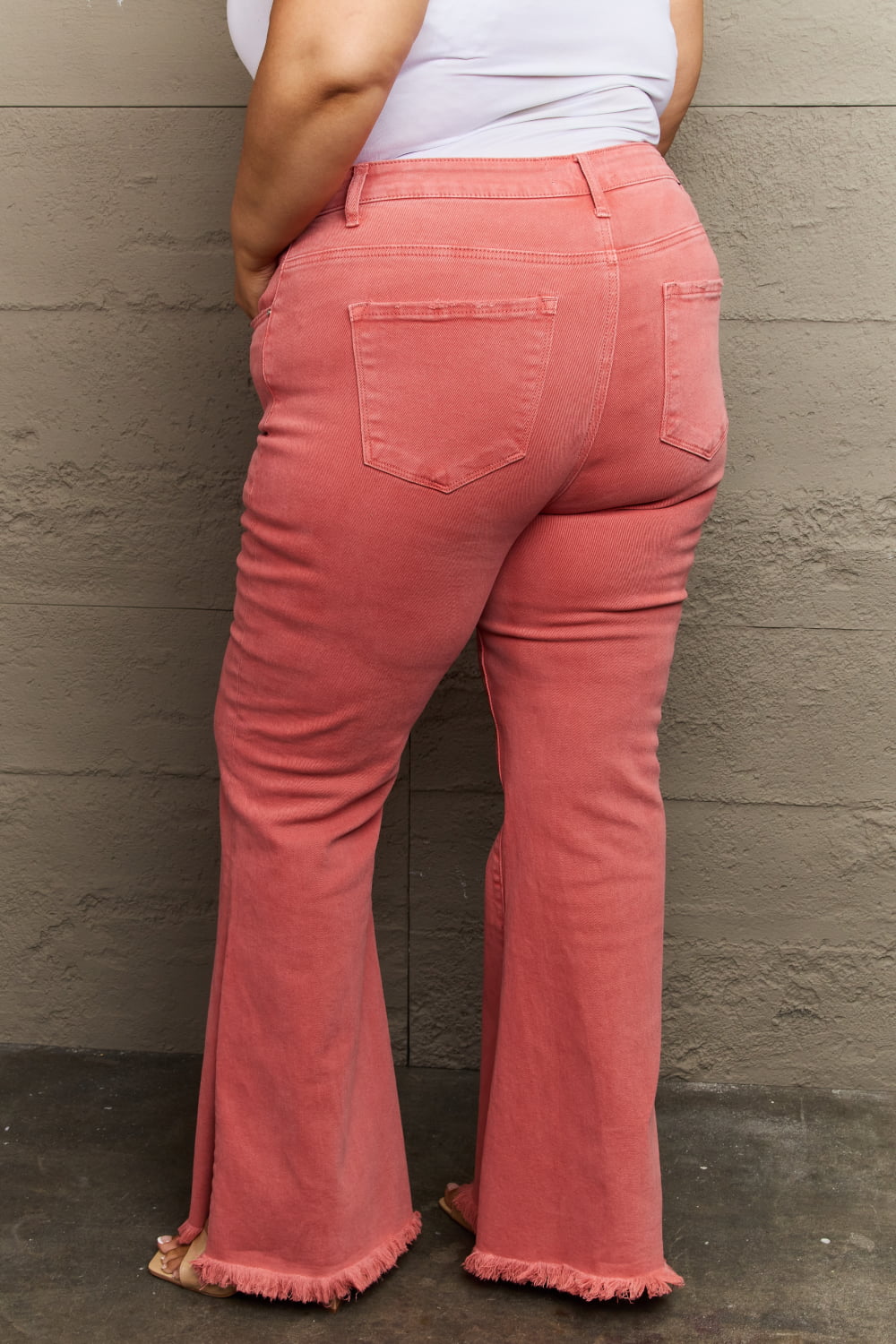 RISEN Bailey High Waist Side Slit Flare Jeans - Premium Jeans - Just $69! Shop now at Nine Thirty Nine Design