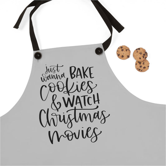 Bake and Watch Christmas Movies Apron, Christmas Cookie Apron, Cookie Crew, Christmas Cookie, Christmas Baker - Premium Accessories - Just $34.50! Shop now at Nine Thirty Nine Design