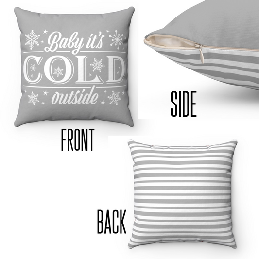 Baby Its Cold Outside Pillow & Insert - Premium Home Decor - Just $28.50! Shop now at Nine Thirty Nine Design