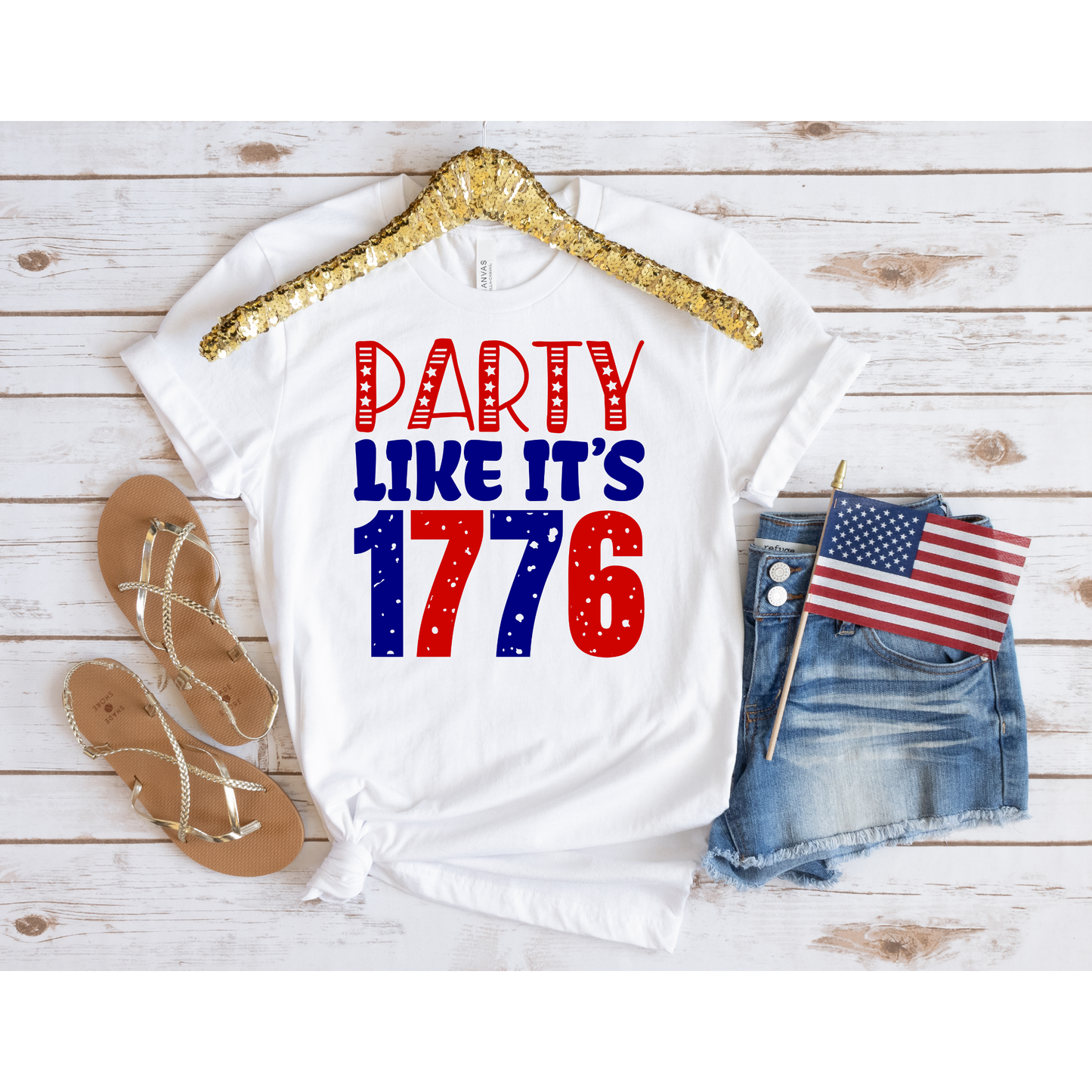 Party Like Its 1776 Short Sleeve T-Shirt, Fourth of July Shirt - Premium T-Shirt - Just $24.50! Shop now at Nine Thirty Nine Design