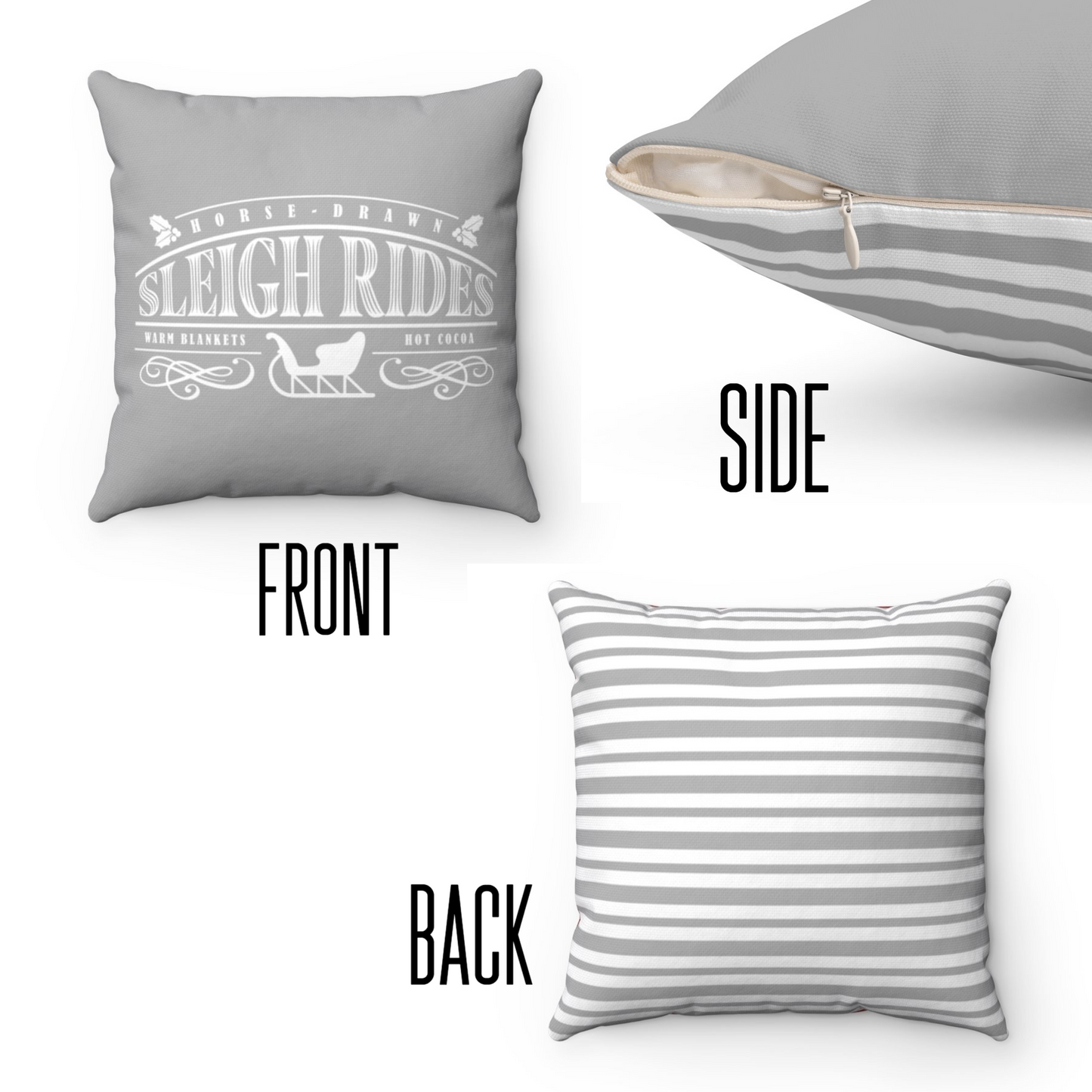 Sleigh Rides Pillow & Insert - Premium Home Decor - Just $28.50! Shop now at Nine Thirty Nine Design