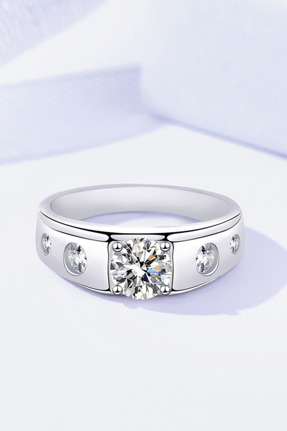 1 Carat Moissanite 925 Sterling Silver Ring - Premium  - Just $75! Shop now at Nine Thirty Nine Design