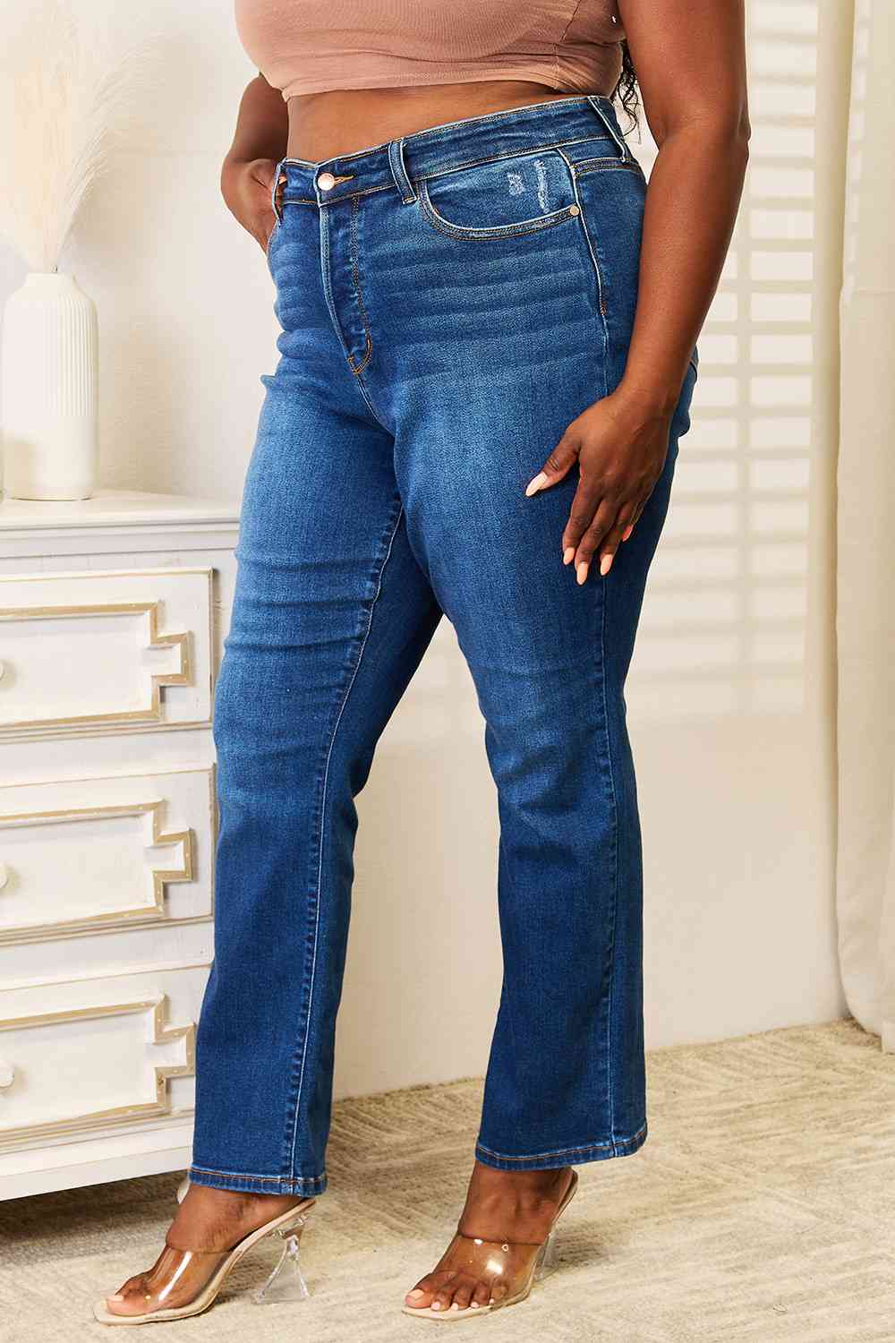 Judy Blue Full Size Straight Leg Jeans with Pockets - Premium Jeans - Just $64! Shop now at Nine Thirty Nine Design