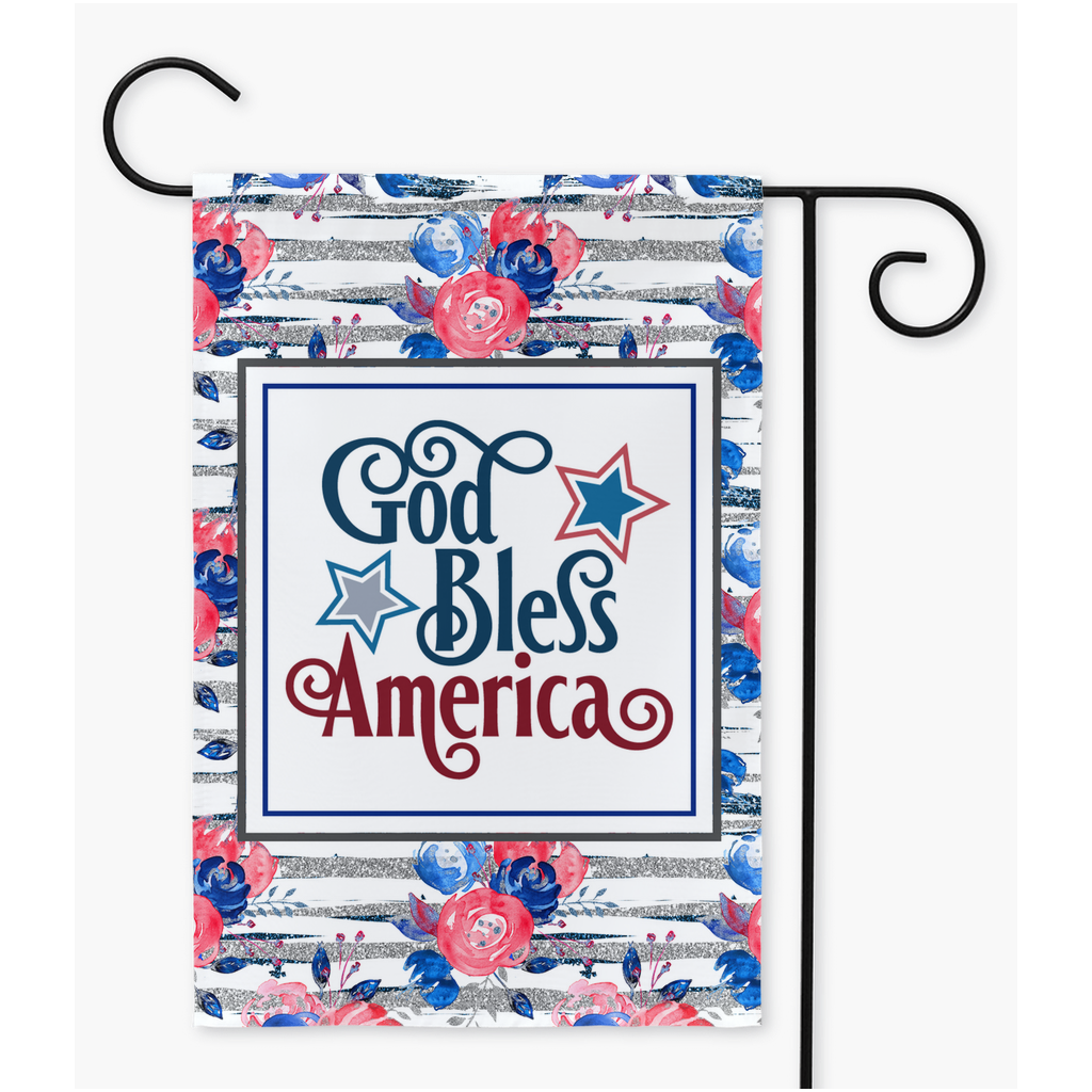 God Bless America Yard Flags - Premium Flag - Just $18.99! Shop now at Nine Thirty Nine Design