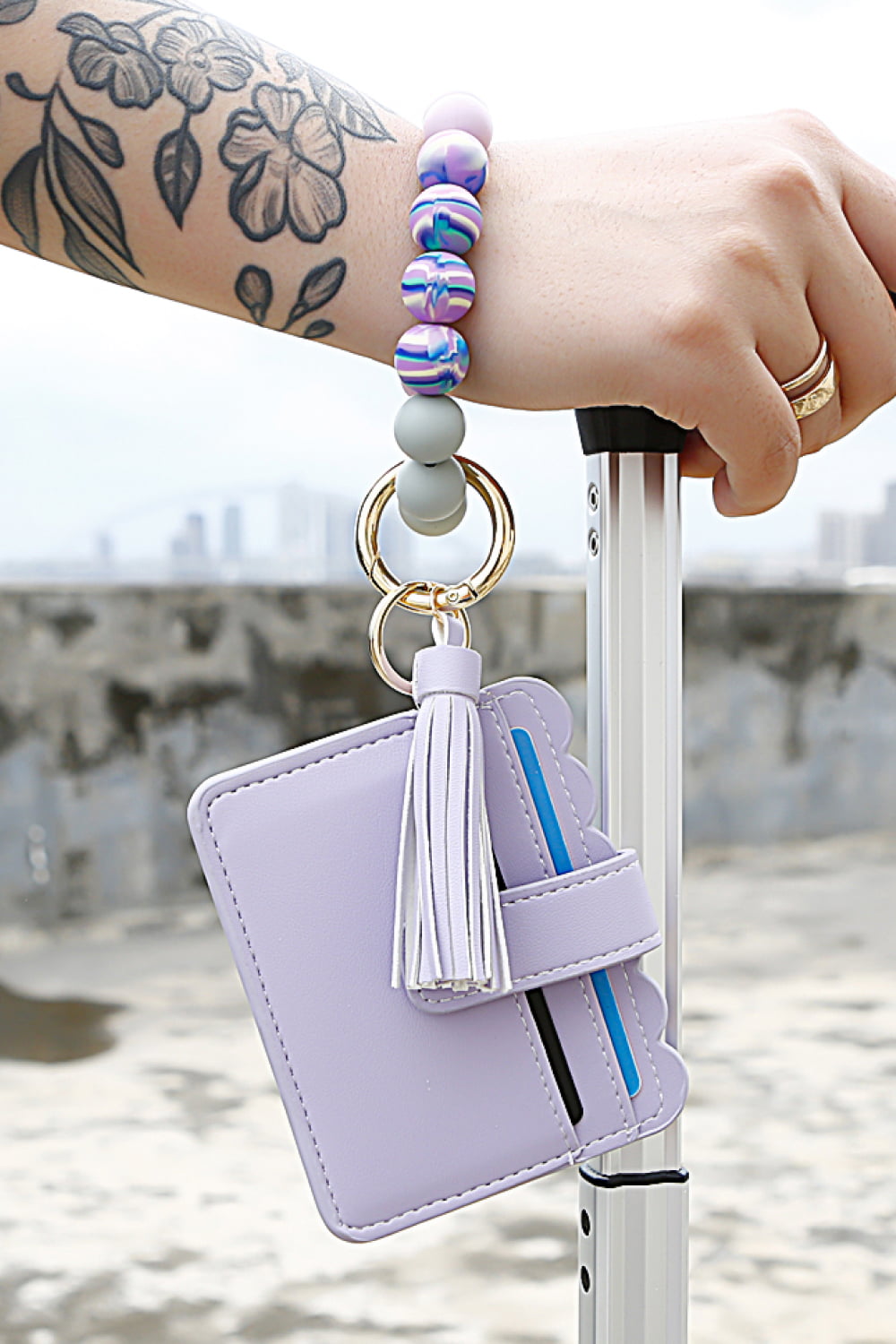 Beaded Tassel Keychain with Wallet - Premium Key Chains - Just $15! Shop now at Nine Thirty Nine Design