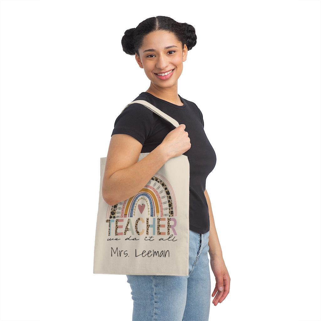 Personalized Teacher Bag Custom Teacher Tote Bag Teacher Appreciatio   Nine Thirty Nine Design