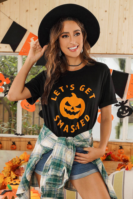 Halloween LET'S GET SMASHED Graphic Tee