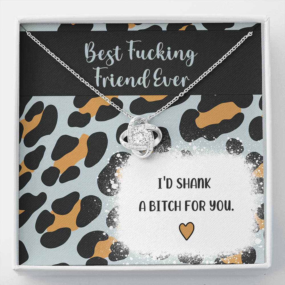 Best Fucking Friend Ever Knot Necklace Jewelry