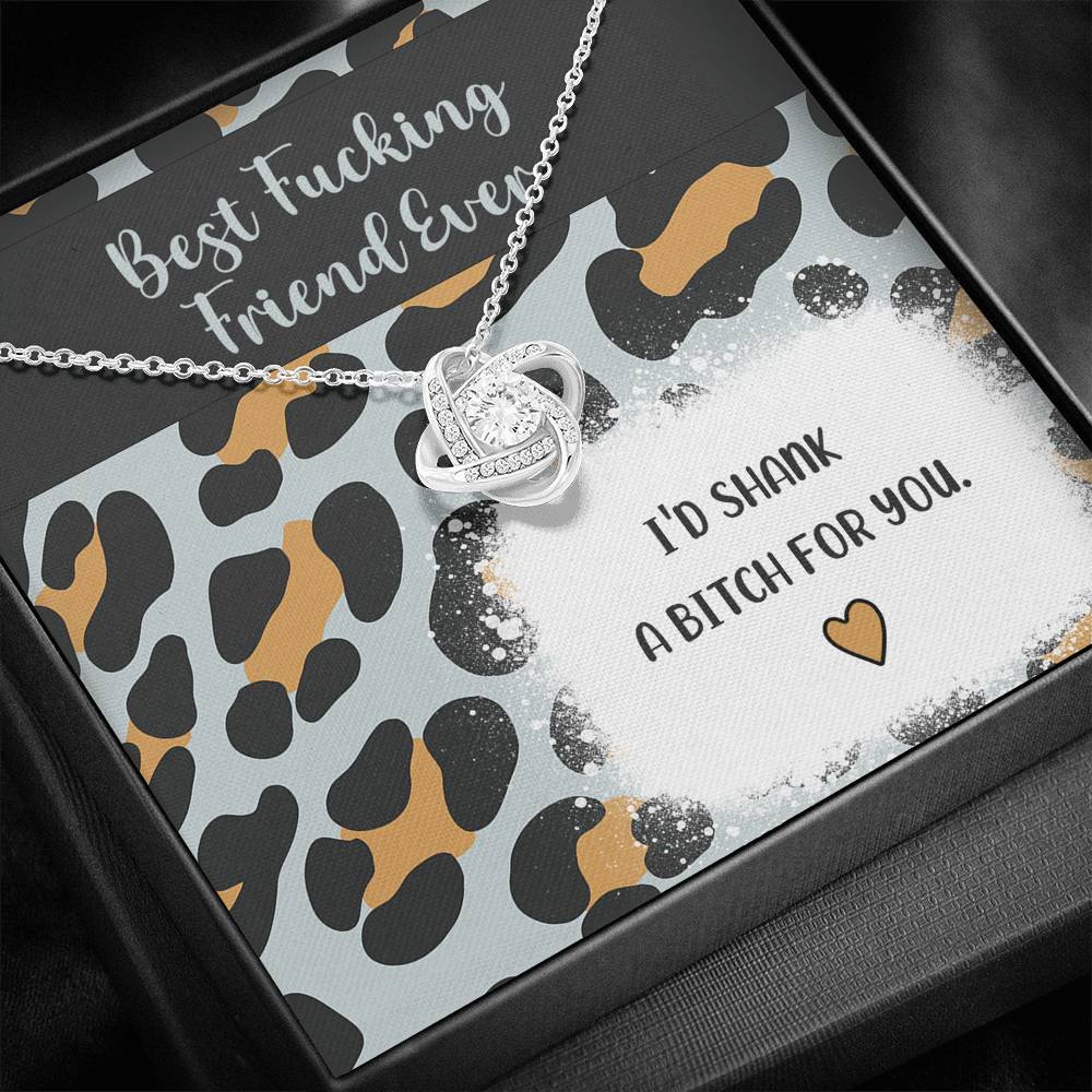 Best Fucking Friend Ever Knot Necklace Jewelry