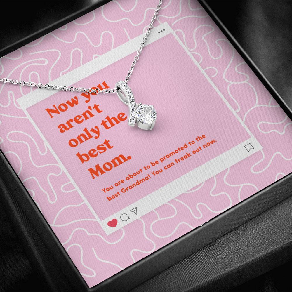 Promoted to Grandma Necklace, Grandma Pregnancy Announcement - Premium Jewelry - Just $39.95! Shop now at Nine Thirty Nine Design