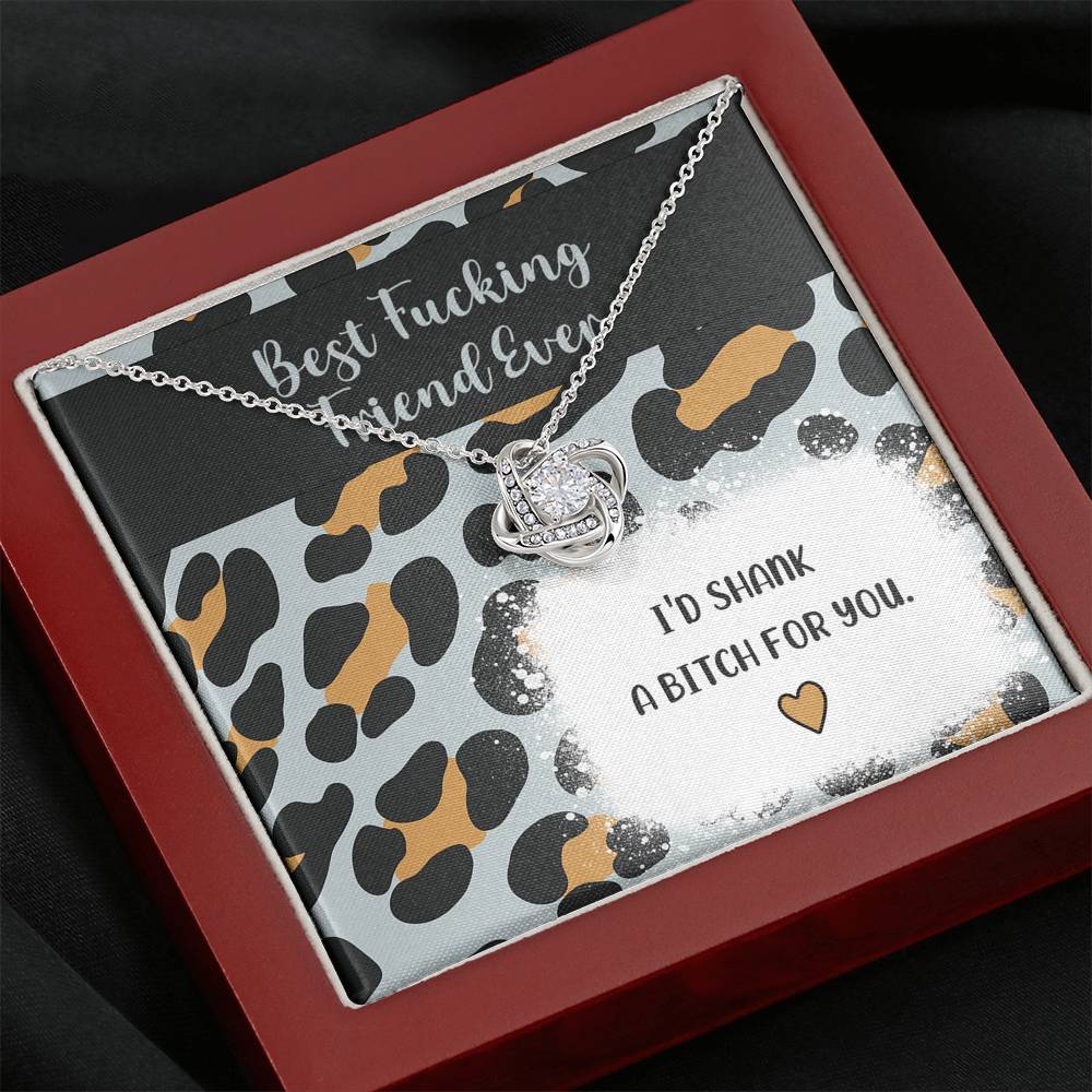 Best Fucking Friend Ever Knot Necklace Jewelry