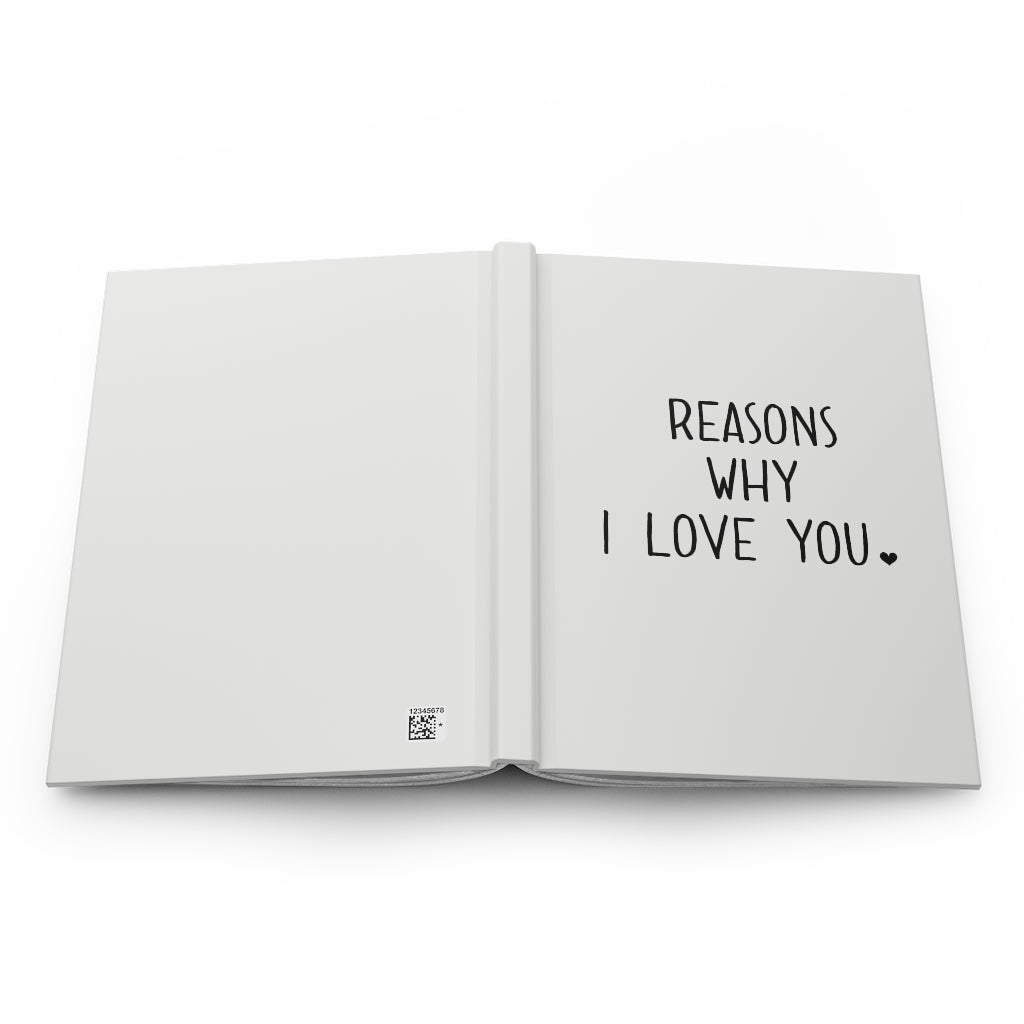 Reasons Why I Love You, Valentines Journal, Love Journal, Love Letters,  Gift for Husband, Valentines Day Gift for Wife, Girlfriend Gift