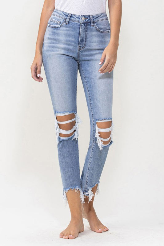 Lovervet Full Size Courtney Super High Rise Kick Flare Jeans - Premium  - Just $61! Shop now at Nine Thirty Nine Design