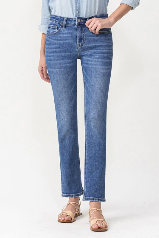 Lovervet Full Size Maggie Midrise Slim Ankle Straight Jeans - Premium  - Just $56! Shop now at Nine Thirty Nine Design