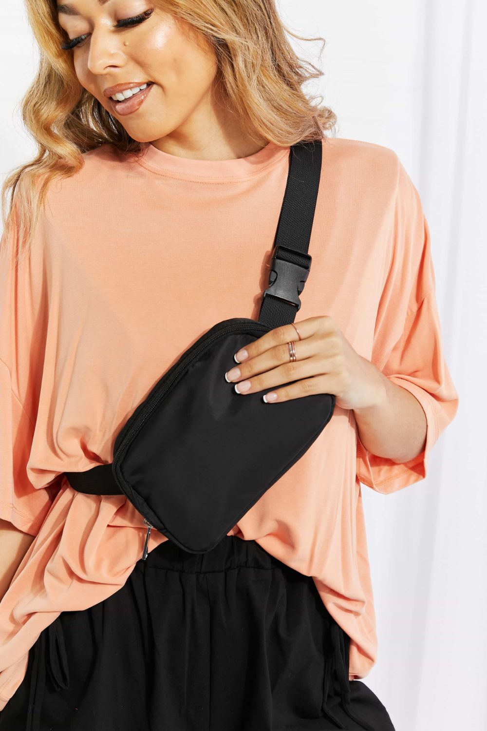Buckle Zip Closure Fanny Pack Purse - Premium Bags - Just $17! Shop now at Nine Thirty Nine Design