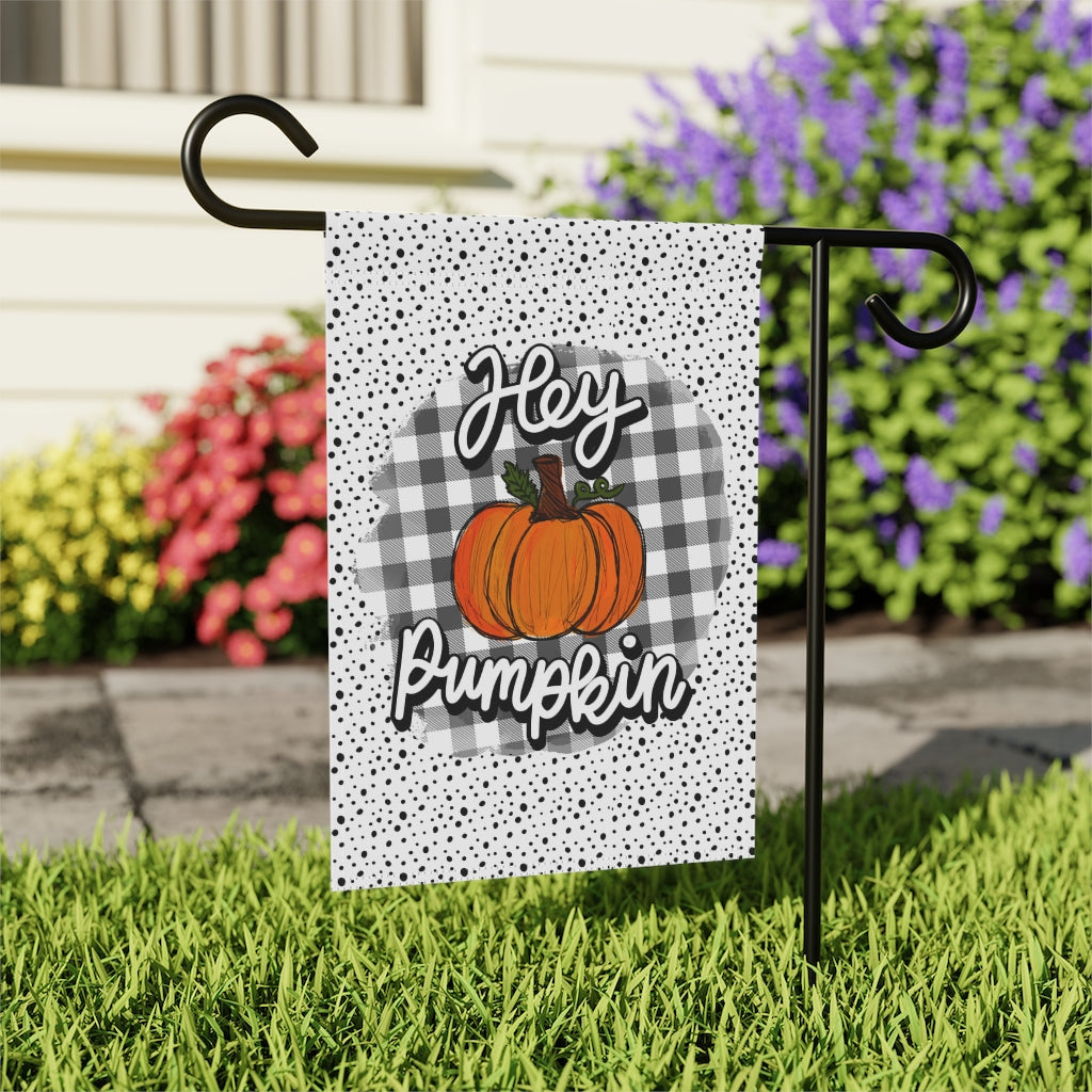 Hey Pumpkin Garden Flag Home Decor