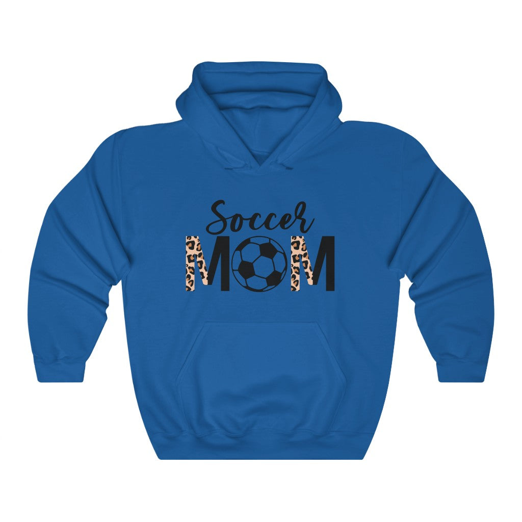 Soccer Mom Hoodie, Leopard Soccer Mom Sweatshirt, Game Day Shirt, Sport Mom Hoodie Hoodie