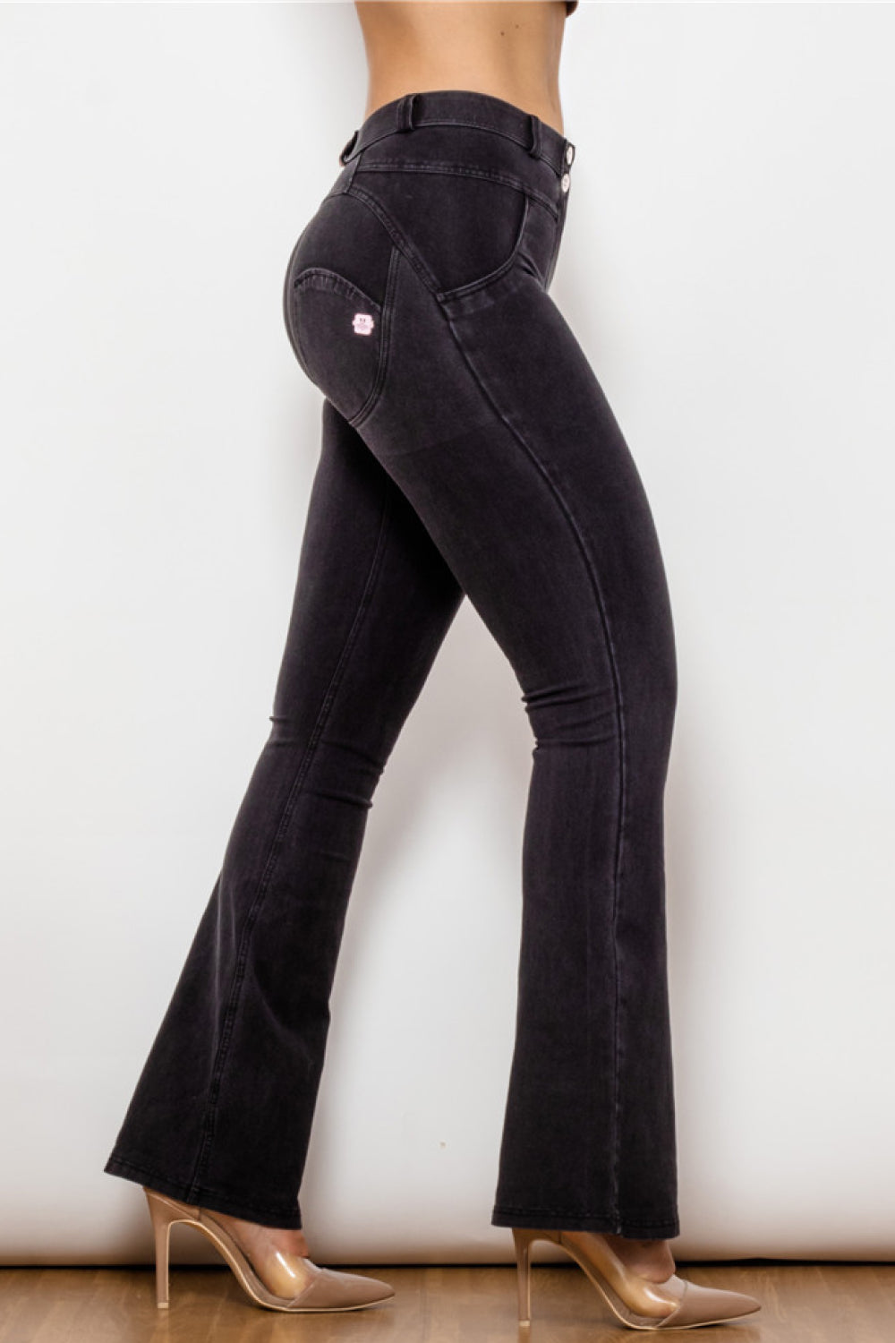 Buttoned Flare Jeans - Premium  - Just $55! Shop now at Nine Thirty Nine Design