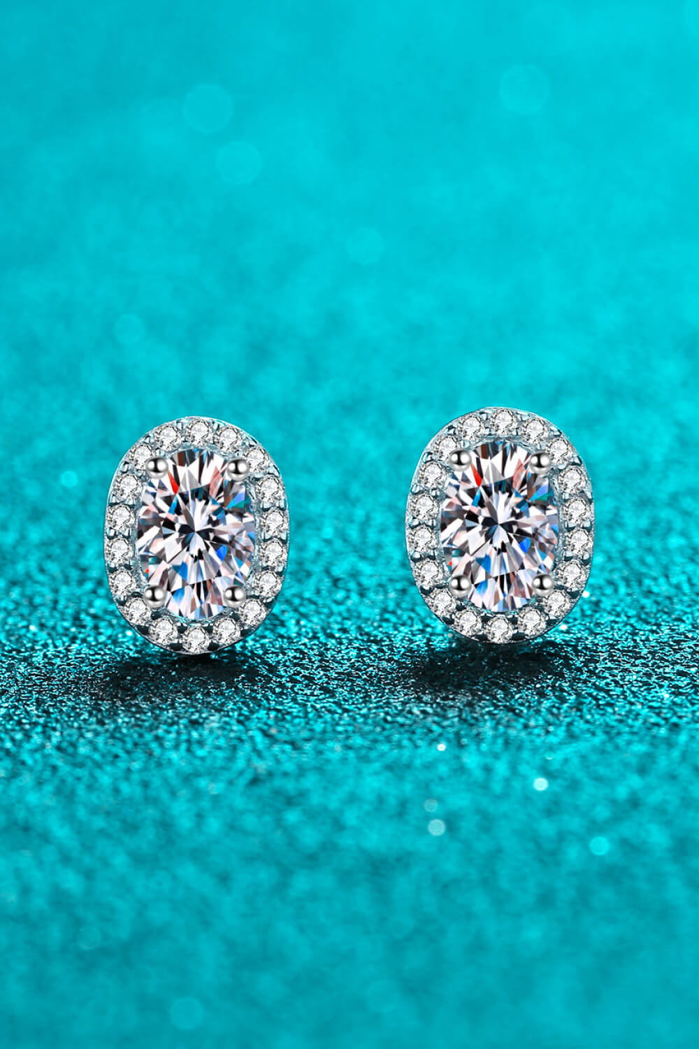 Amazon.com: 1/5 Carat Blue Diamond Stud Earrings in 10K Rose Gold:  Clothing, Shoes & Jewelry