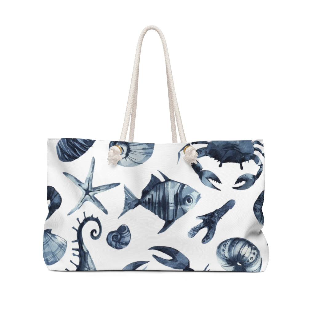 Nautical Personalized Weekender Bag - Premium Bags - Just $34.50! Shop now at Nine Thirty Nine Design