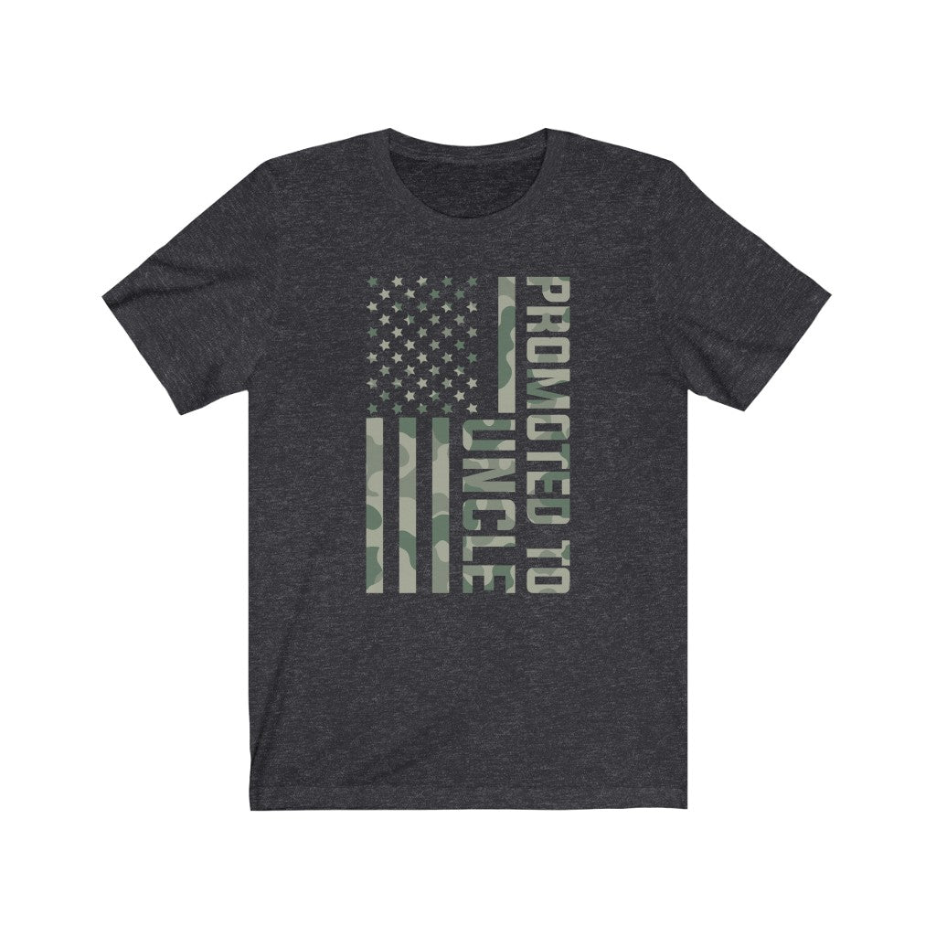Promoted to Uncle T-Shirt, Camo Uncle Shirt, Fathers Day Shirt, Mens Short Sleeve Tee, Gift from Niece, Gift from Nephew, Best Uncle Gift - Premium T-Shirt - Just $21.50! Shop now at Nine Thirty Nine Design