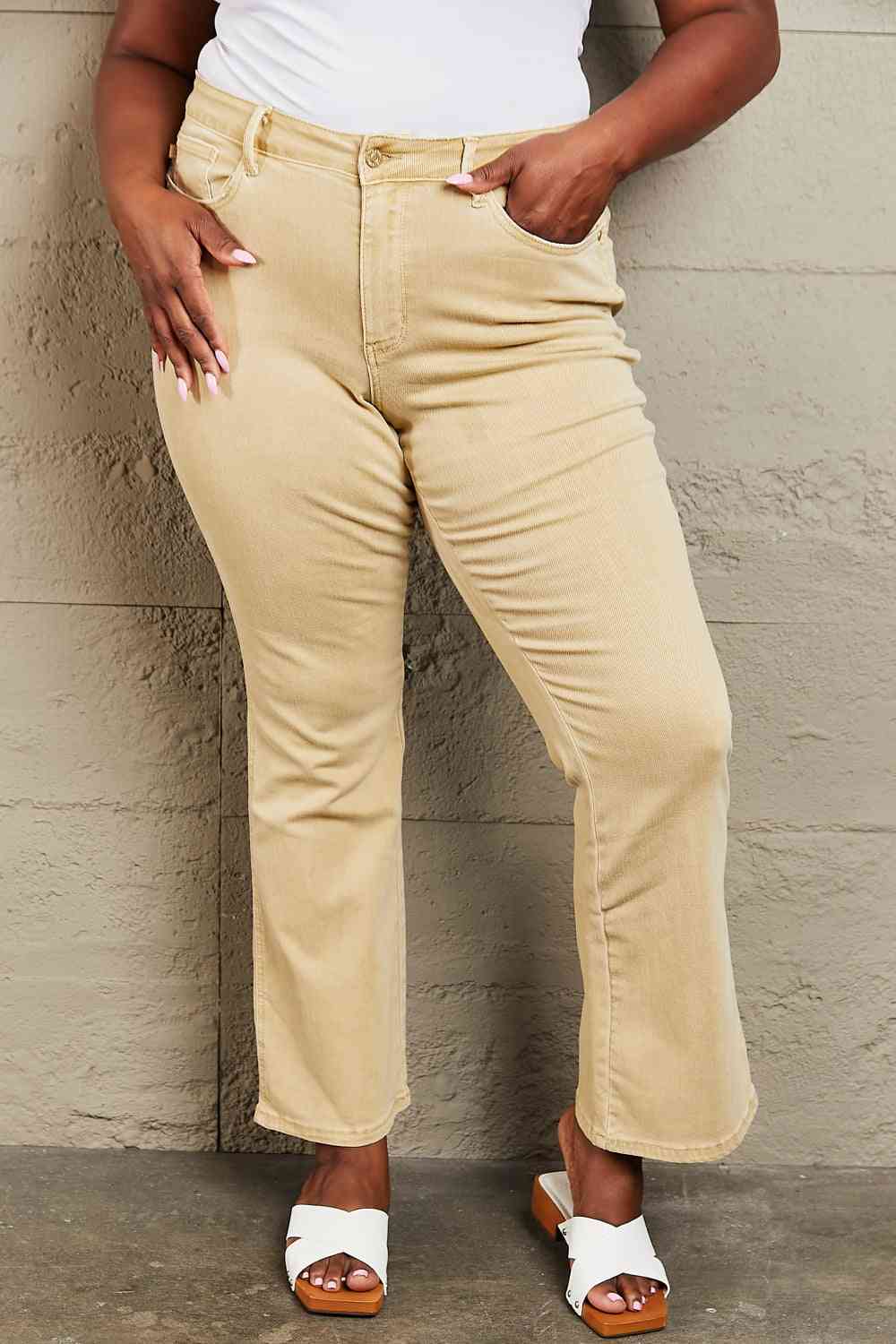 Judy Blue Cailin Full Size Mid Rise Garment Dyed Bootcut Jeans - Premium Jeans - Just $64! Shop now at Nine Thirty Nine Design
