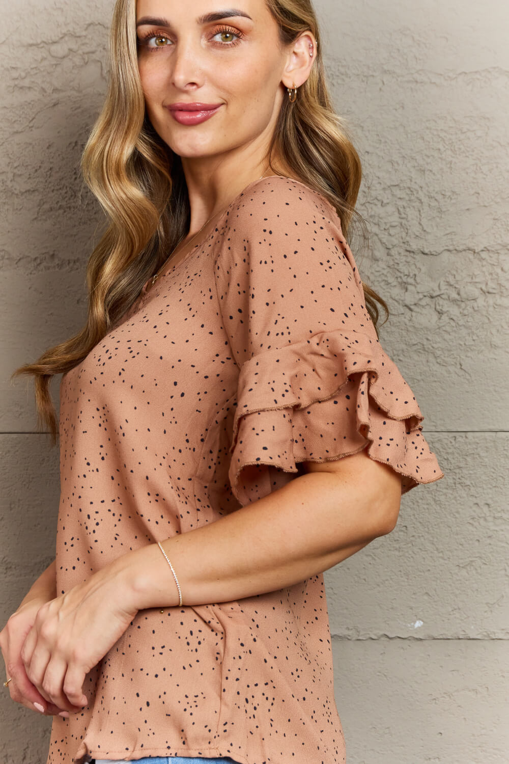 Hailey & Co Darling Delights Polka Dot Woven Top - Premium  - Just $27! Shop now at Nine Thirty Nine Design