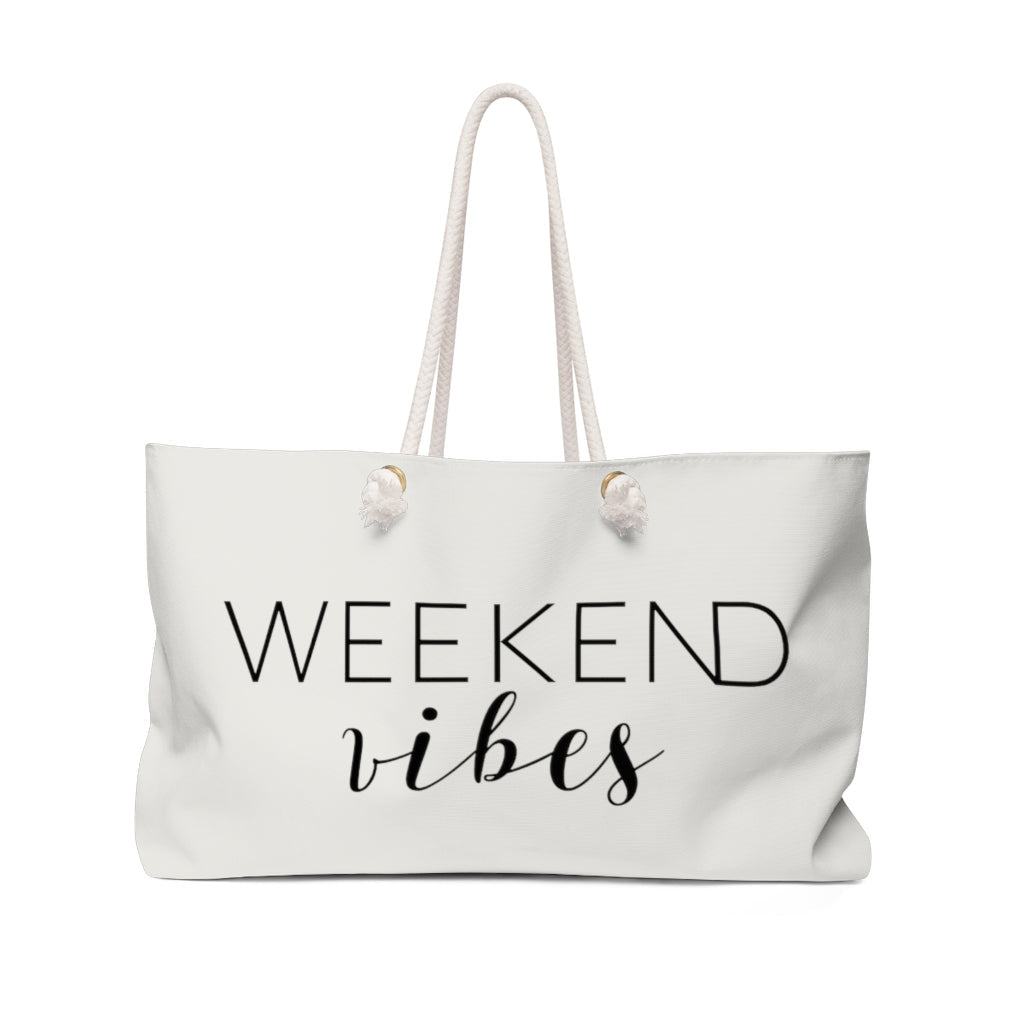 Weekend Vibes Weekender Bag, Boating Tote, Boating Bag, Gift for Boater, Vacation Tote, Beach Bag - Premium Bags - Just $34.50! Shop now at Nine Thirty Nine Design