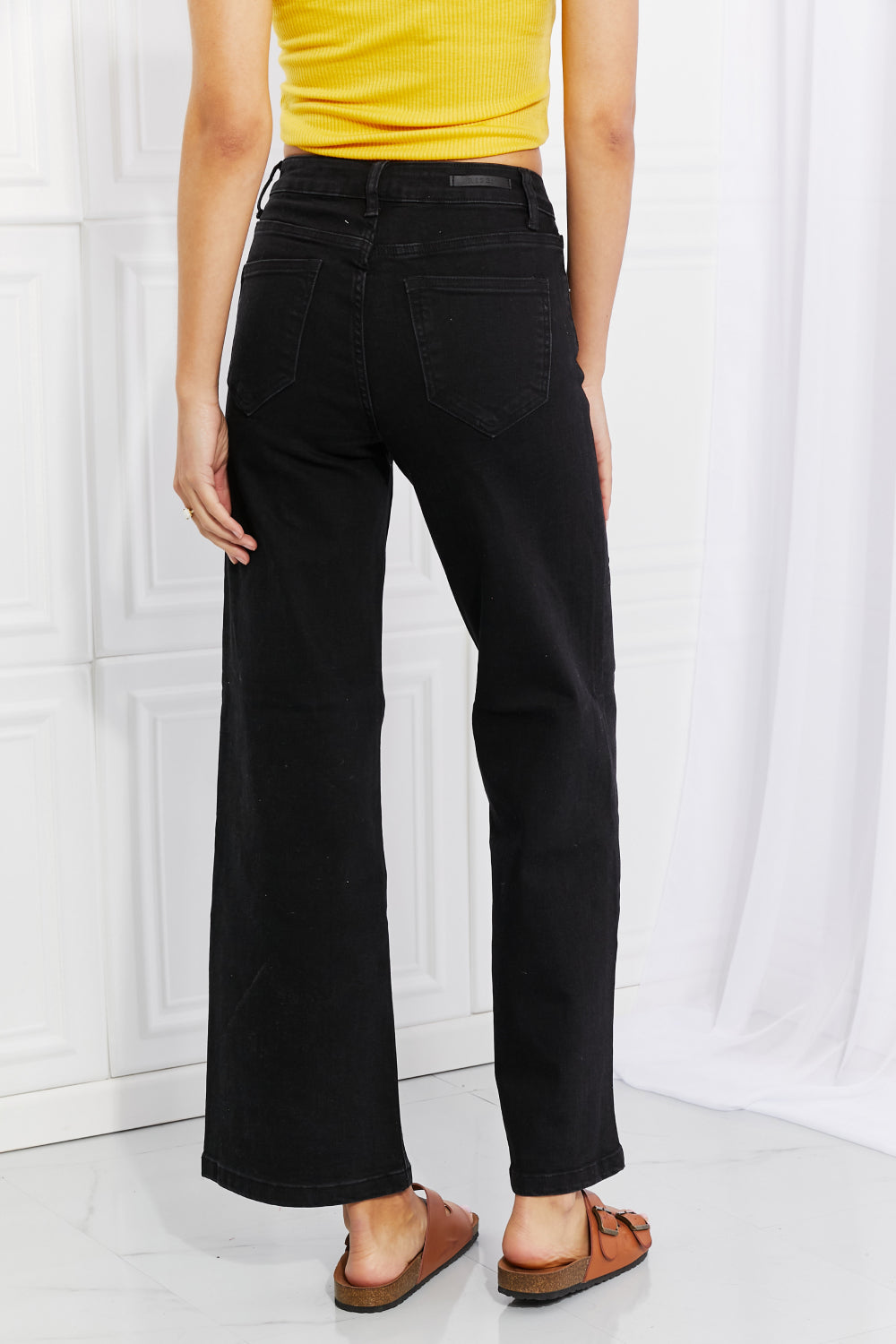 RISEN Amanda Midrise Wide Leg Jeans - Premium  - Just $57! Shop now at Nine Thirty Nine Design