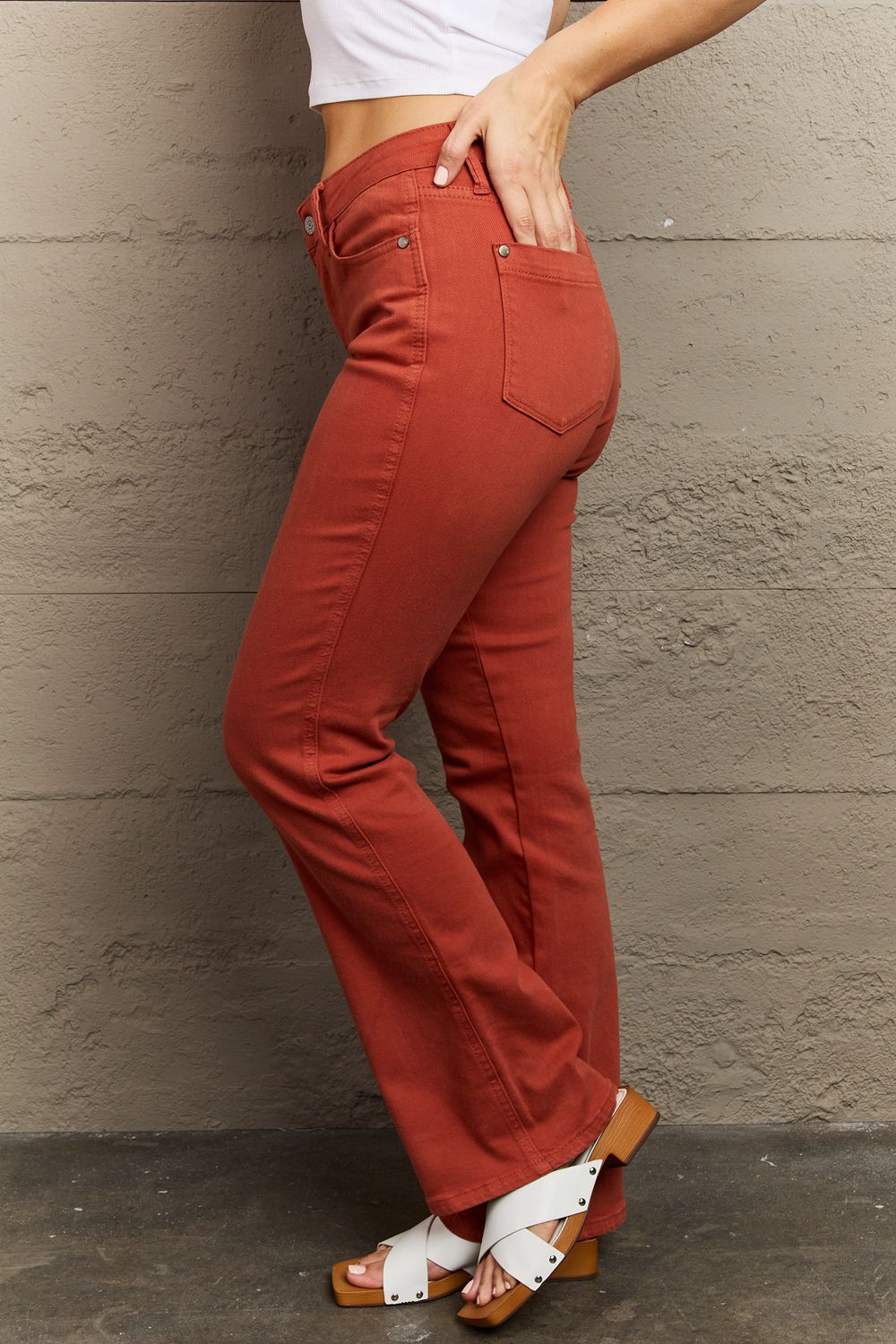 Judy Blue Olivia Full Size Mid Rise Slim Bootcut Jeans - Premium  - Just $64! Shop now at Nine Thirty Nine Design