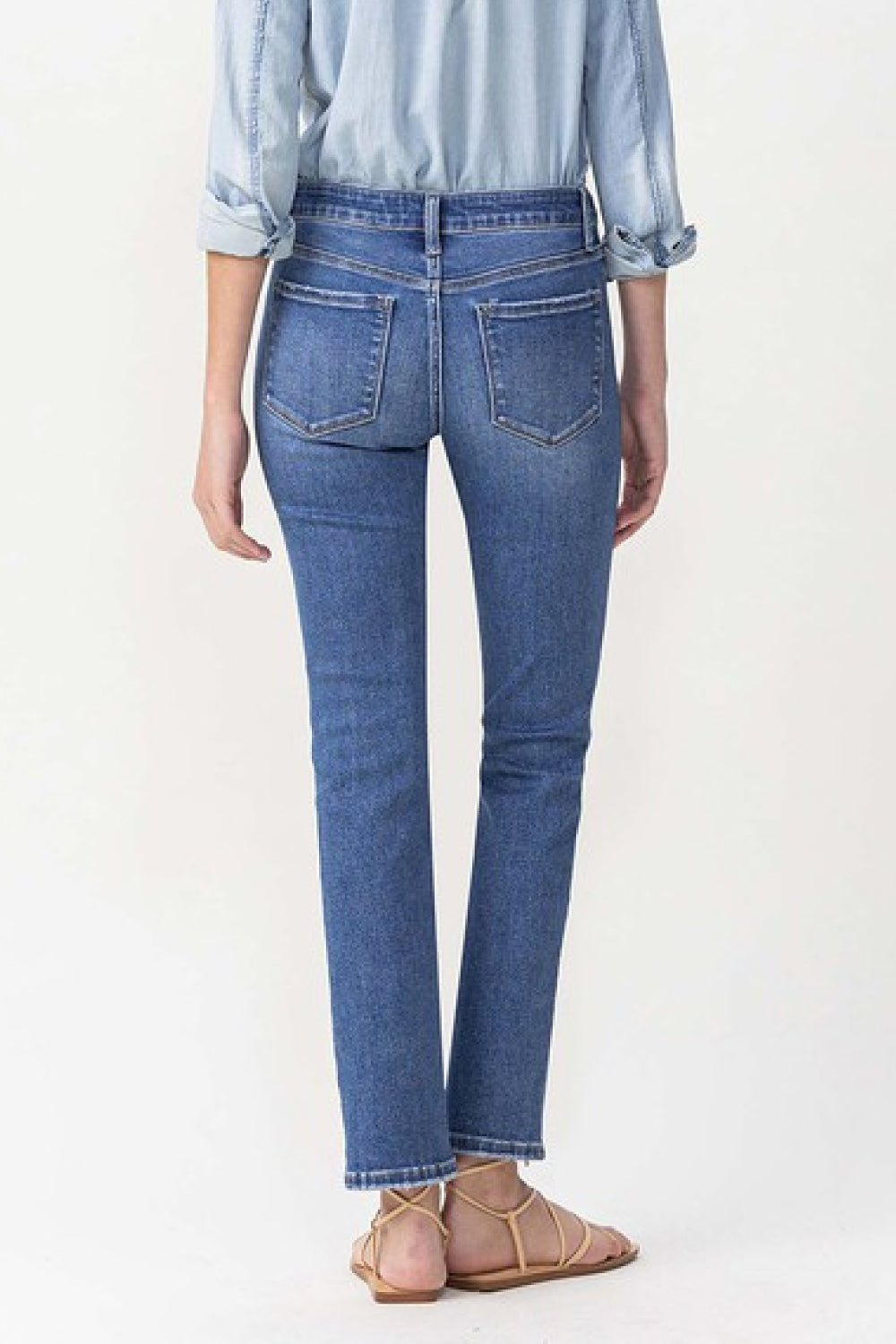 Lovervet Full Size Maggie Midrise Slim Ankle Straight Jeans - Premium  - Just $56! Shop now at Nine Thirty Nine Design