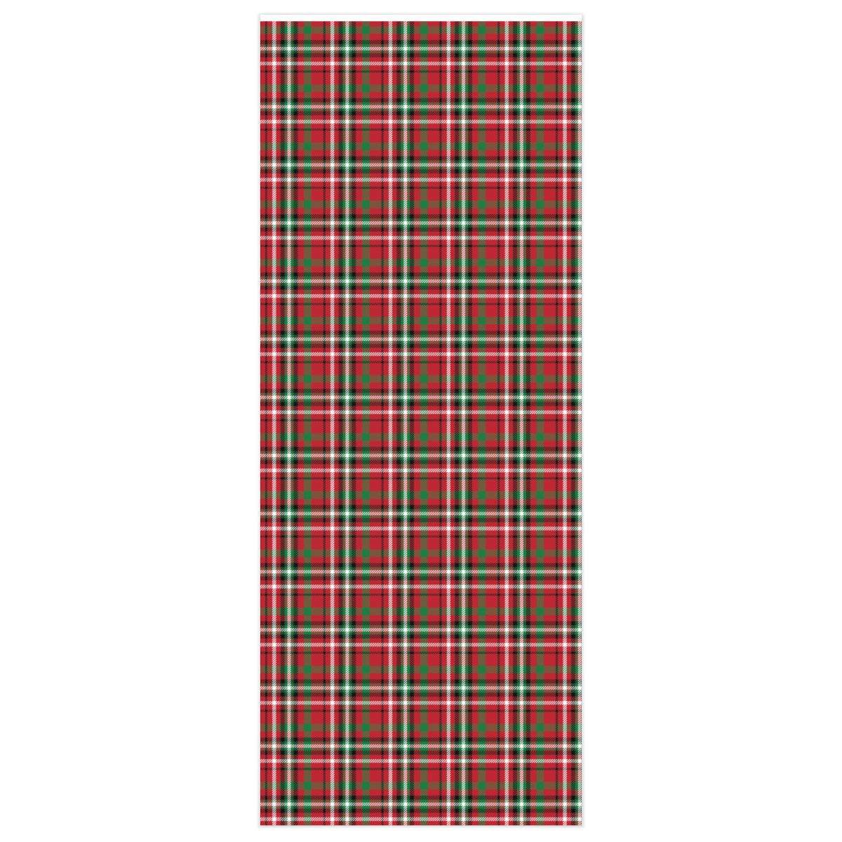 Red Plaid Tartan Christmas Wrapping Paper