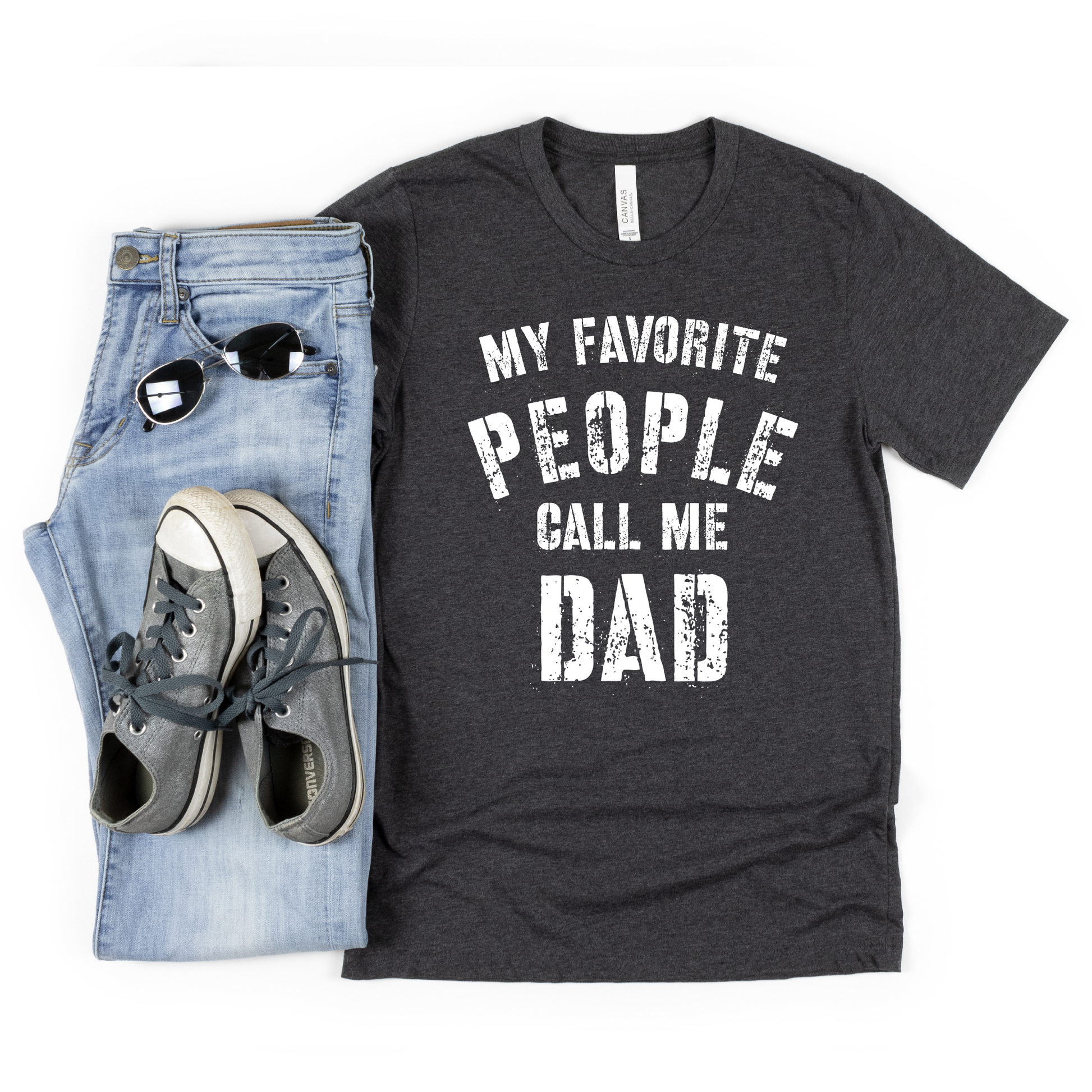 My Favorite People Call Me Dad T-Shirt, Fathers Day Shirt, Mens Short Sleeve Tee, Gift from Kids - Premium T-Shirt - Just $19.50! Shop now at Nine Thirty Nine Design