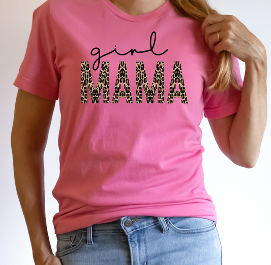 Girl Mama Leopard Short Sleeve Tee - Premium T-Shirt - Just $22.50! Shop now at Nine Thirty Nine Design
