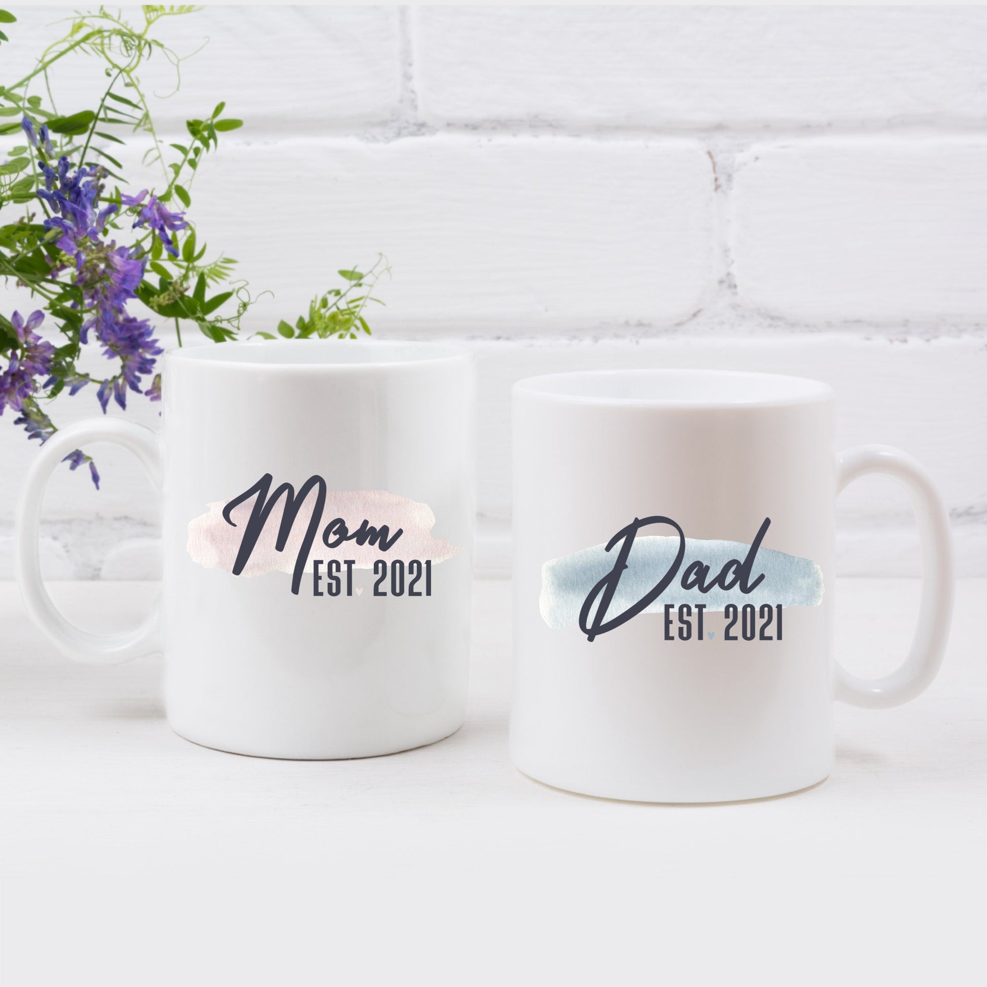 Dad Established 2021 Mug, New Dad Mug, New Parent Gift, Baby Announcement, New Parents Mug, Pregnancy Reveal, Gender Reveal, Father's Day - Premium Mug - Just $18.99! Shop now at Nine Thirty Nine Design