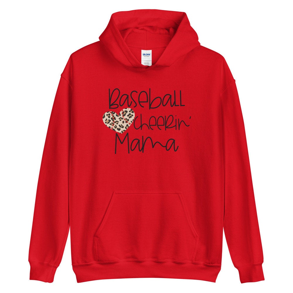 Baseball Cheerin Mama Hoodie, Sports Mom Sweatshirt, Coach Sweatshirt, Boy Mom, Baseball Mom, Baseball Cheerleader, Baseball Mom Shirts - Premium Sweatshirt - Just $36.50! Shop now at Nine Thirty Nine Design