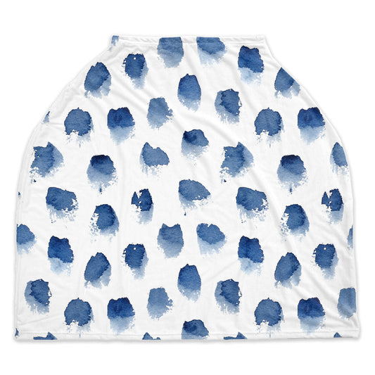 Blue Dot Nursing Cover, Breastfeeding Cover, Nursing Cover Up, New Baby Gift, Infinity Scarf, Car Seat Cover, Shopping Cart - Premium Nursing Cover - Just $31.50! Shop now at Nine Thirty Nine Design