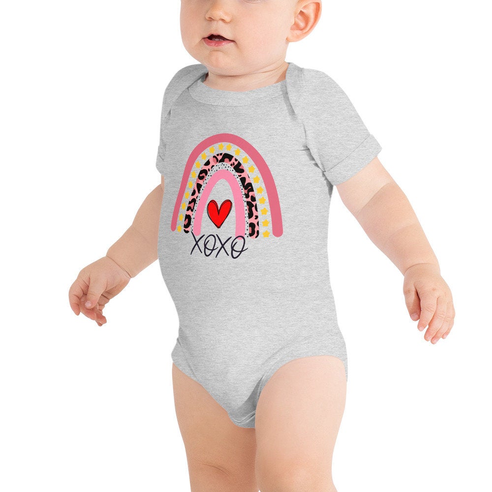 Rainbow Infant ShortSleeve Bodysuit, Valetines Matching Mommy & Baby Shirt, Love Shirt, Rainbow TShirt, 1st Valentines Day - Premium Kids Clothes - Just $24.95! Shop now at Nine Thirty Nine Design