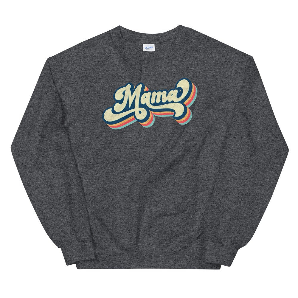 Retro Mama Sweatshirt, Groovy Mama Sweatshirt, Mama Hoodie, Boy Mama T-Shirt, Mama Life Tee, Blessed Mama, Mama to Be Sweatshirt, Mom Gift - Premium  - Just $34.50! Shop now at Nine Thirty Nine Design
