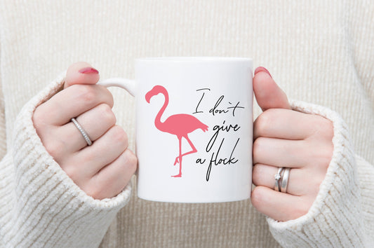 I Don't Give A Flock Mug, Funny Coffee Mug, Flamingo Coffee Mug, Funny Sarcastic Gift, Gift for Mom, Gift for Best Friend, Sassy Mug - Premium Mug - Just $18.99! Shop now at Nine Thirty Nine Design