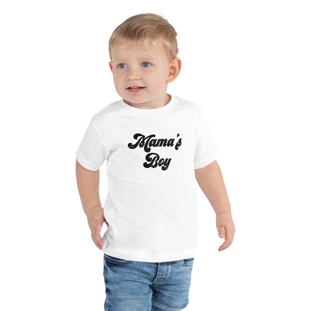 Mamas Boy Toddler Short Sleeve Tee, Matching Mommy and Me Shirts, Mommas Boy, Shirt for Son, Mother’s Day Gift - Premium Kids Clothes - Just $24.50! Shop now at Nine Thirty Nine Design
