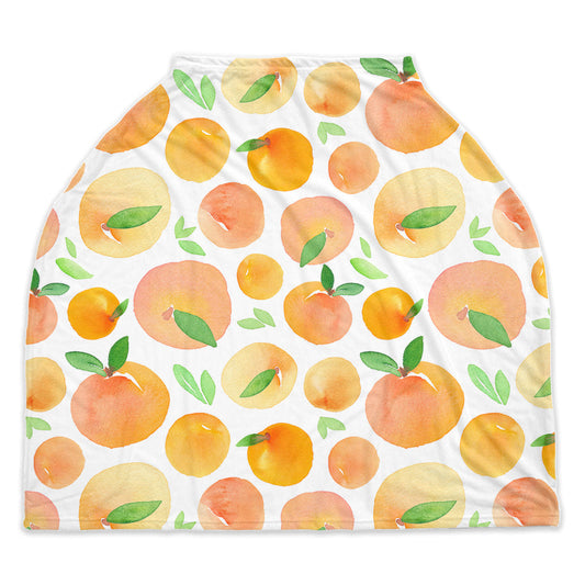 Nursing Covers, Breastfeeding Cover, Nursing Cover Up, New Baby Gift, Infinity Scarf, Car Seat Cover, Shopping Cart Cover, Oranges - Premium Nursing Cover - Just $31.50! Shop now at Nine Thirty Nine Design