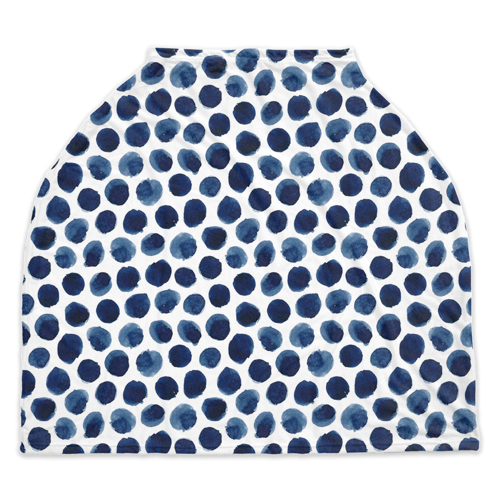 Nursing Covers, Breastfeeding Cover, Nursing Cover Up, New Baby Gift, Infinity Scarf, Car Seat Cover, Shopping Cart Cover, Navy Polka Dots - Premium Nursing Cover - Just $31.50! Shop now at Nine Thirty Nine Design
