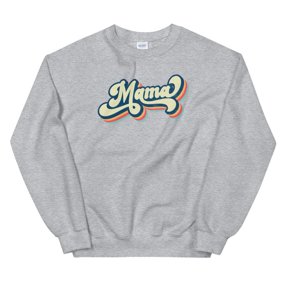 Retro Mama Sweatshirt, Groovy Mama Sweatshirt, Mama Hoodie, Boy Mama T-Shirt, Mama Life Tee, Blessed Mama, Mama to Be Sweatshirt, Mom Gift - Premium  - Just $34.50! Shop now at Nine Thirty Nine Design