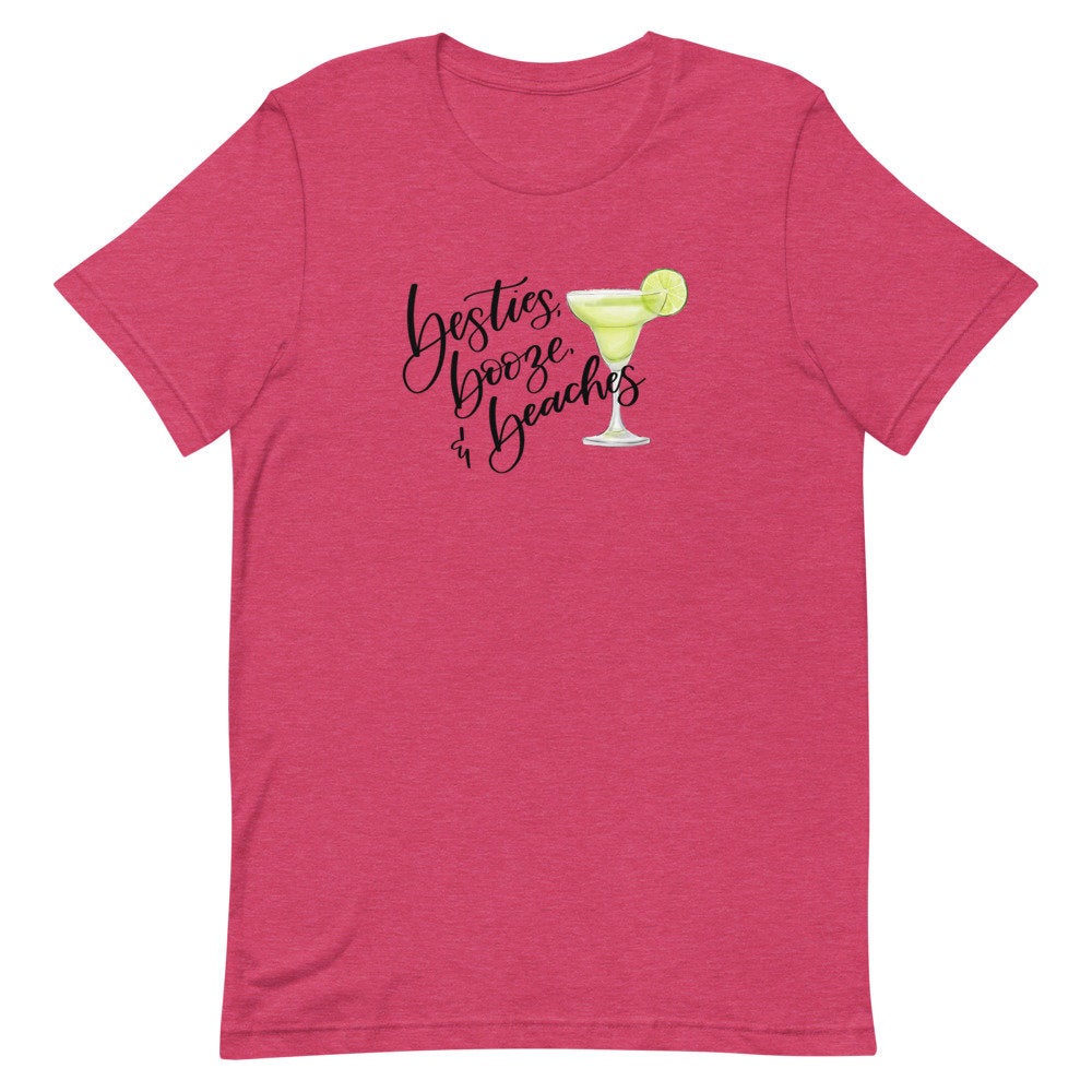 Besties, Booze and Beaches Shirt, Margarita Tshirt, Beach Vacation Shirt for Women, Bachlorette Party TShirts, Vaca Tee, Best Friend Shirt - Premium Shirts - Just $21.50! Shop now at Nine Thirty Nine Design