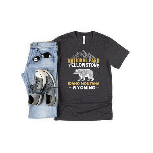 Yellowstone National Park Shirt, National Parks, Idaho Montana, Wyoming Shirt, National Park Gift, Road Trip Shirt, Yellowstone Souvenir 