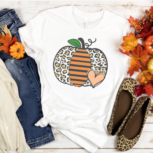 Leopard Pumpkin TShirt, Leopard Fall Shirt, Pumpkin T-Shirt - Premium T-Shirt - Just $22.50! Shop now at Nine Thirty Nine Design