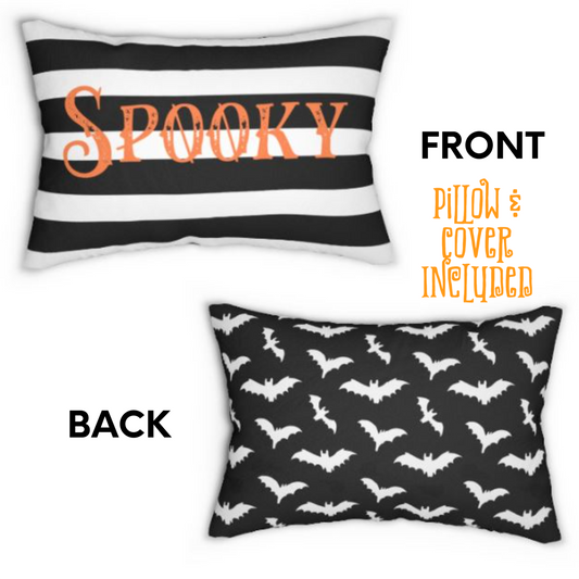 Spooky Lumbar Pillow, Halloween Pillow - Premium Home Decor - Just $29.50! Shop now at Nine Thirty Nine Design